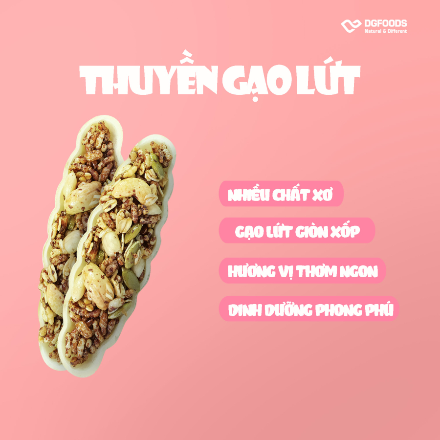 [Hộp] Bánh Thuyền Gạo Lứt Healthy 125g